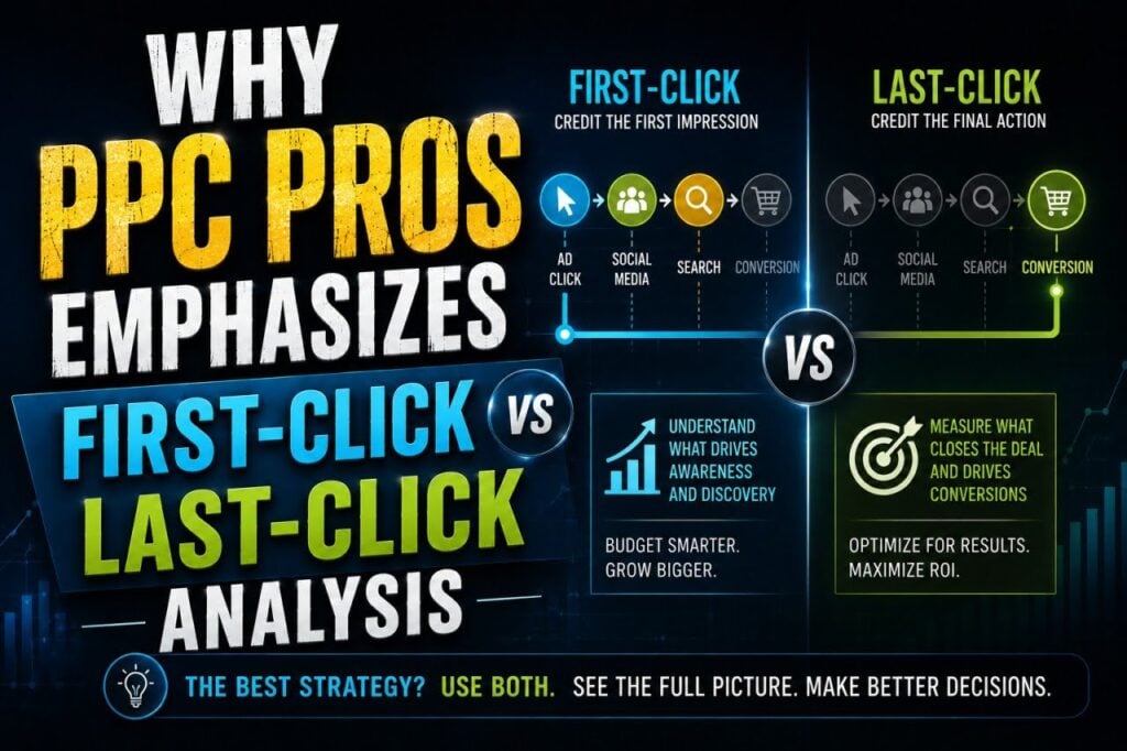 Why PPC Pros Emphasizes First-Click vs Last-Click Analysis